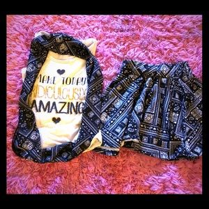 Girls Matching skirt / tank top